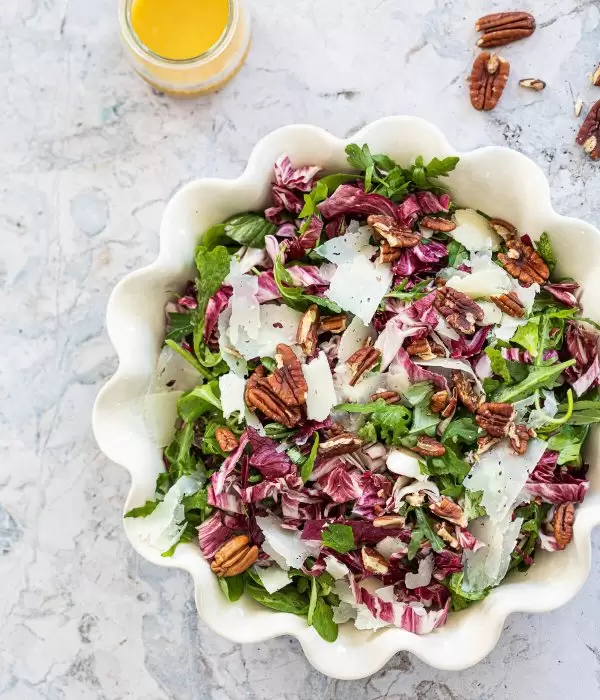 Radicchiosalade met pecorino van Miljuschka